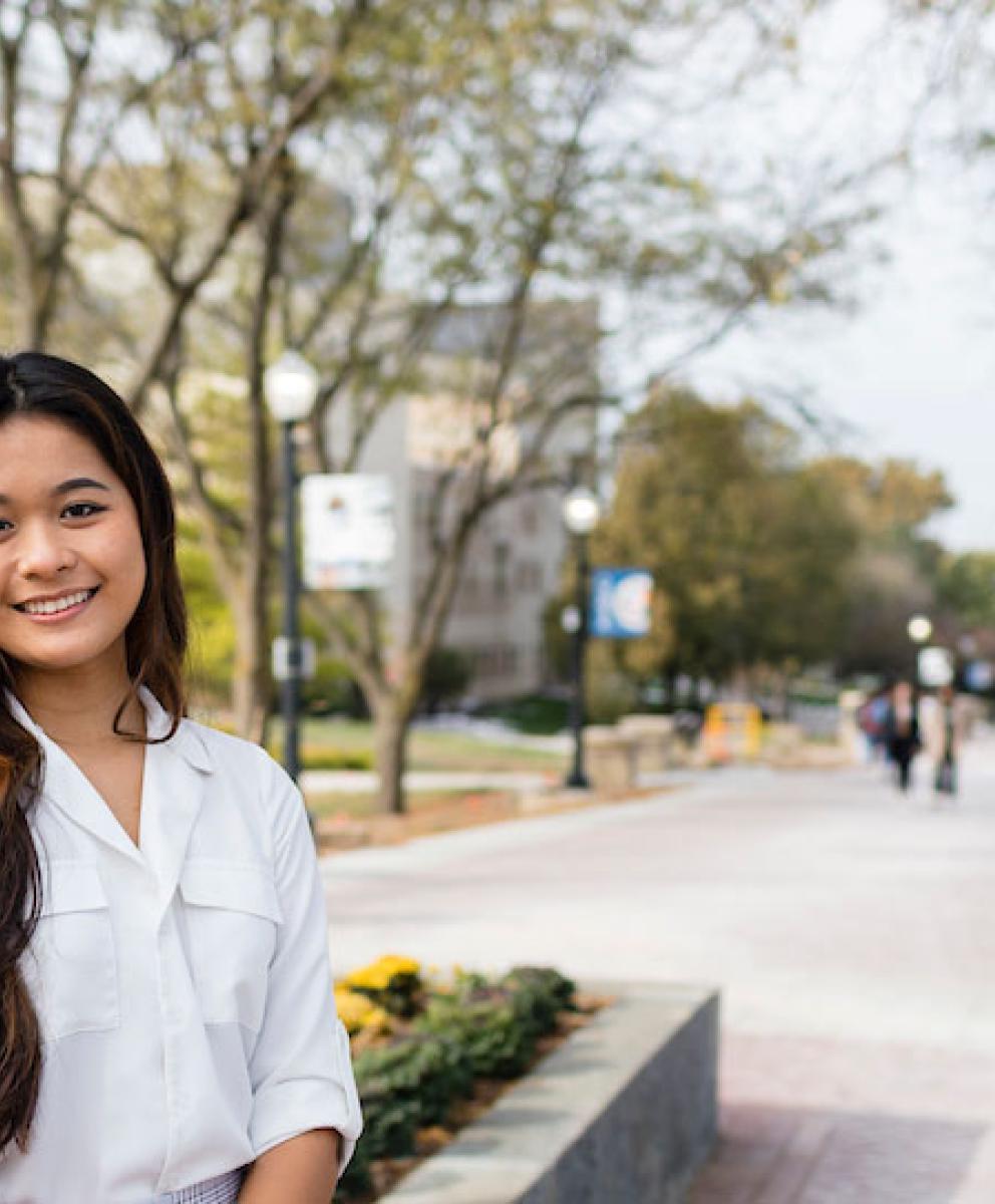 Robyn Acob smiling at Creighton